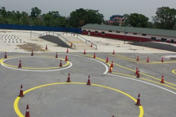 Fast track construction gains speed: blacktopping starts, 16 bridges completed