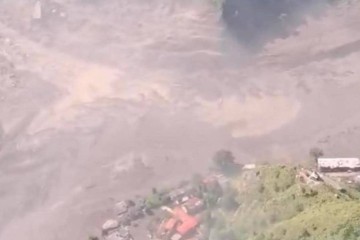 Severe flood causes major damage at Rasuwa