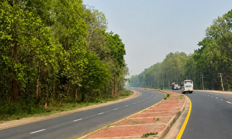 Narayangadh–Butwal road east section 81% complete, marking work begins