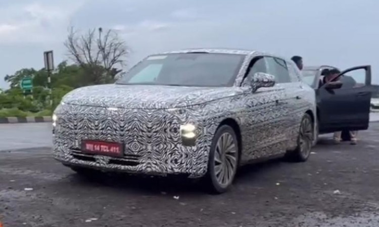 Chery Exlantix ET electric SUV spotted testing in India