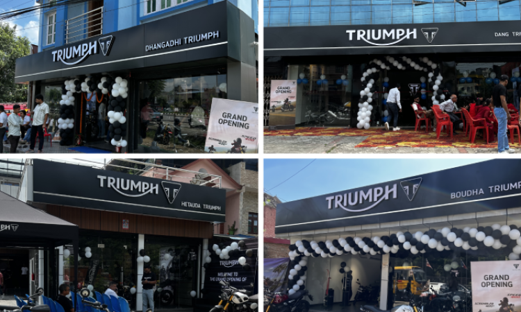 Triumph goes aggressive on expansion, opens 4 new showrooms in a single week