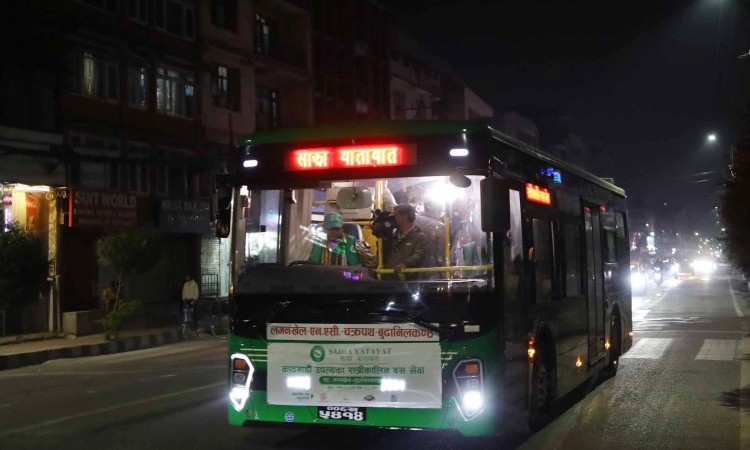 Night bus service proposed on four new routes in Kathmandu, 28 buses planned